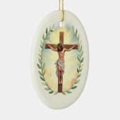 Exaltation of the Cross God's Peace and Blessings Keramisch Ornament (Rechts)