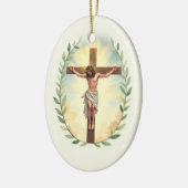 Exaltation of the Cross God's Peace and Blessings Keramisch Ornament (Links)