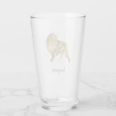 Exalted Lion Modern en Trendy Glas (Achterkant)