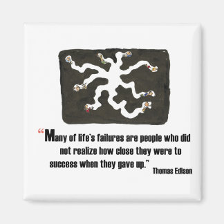 Examen motivatie citaat door Thomas Edison - Magneet