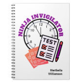 Examen officier NINJA INVIGILATOR-leraar Notitieboek (Voorkant)