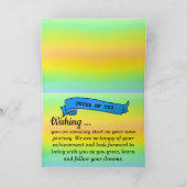 Examen Pass Banner Prestatie Gefeliciteerd Kaart (Binnen)