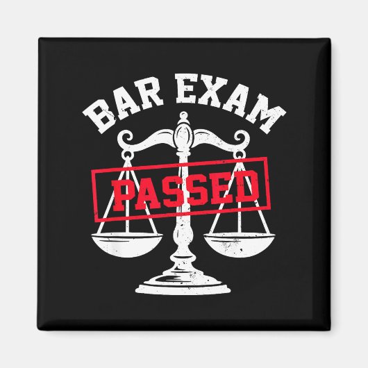 Examen Rechtsgeleerdheid Gehaald Afstuderen Rechte Magneet (Voorkant)