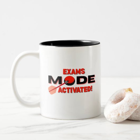 Examenmodus Geactiveerde Mok – Student Studie Mok (Met donut)