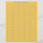 Examenplanning Praktische Planner voor studenten (Achterkant)