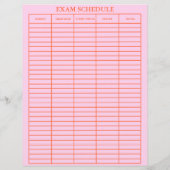 Examenplanning Praktische Planner voor studenten (Achterkant)