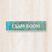 Examenzaal Blauwe Minerale Steen Deurbordje (Voorkant)
