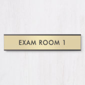Examenzaal Goud Zwart  Tekst Sjabloon Deurbordje (Voorkant)