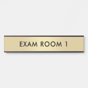 Examenzaal Goud Zwart Tekst Sjabloon Deurbordje