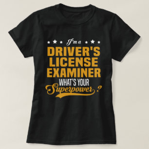 examinator voor het rijbewijs t-shirt