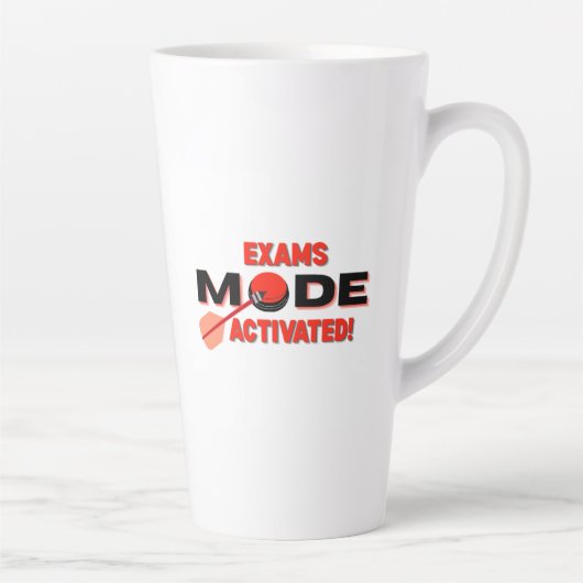 Exams Mode Activated Mug – Student Study Mug Latte Mok (Rechts)