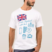EXANGLIA (Blue) Basic T-shirt (Voorkant)