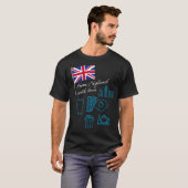 EXANGLIA (Blue + White) Basic T-shirt (Voorkant volledig)