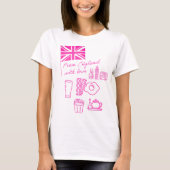 EXANGLIA (Pink) Basic T-shirt (Voorkant)