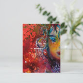 EXCALIBUR 1, helderrood, roze paars Kaart (Staand voorkant)