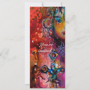 EXCALIBUR 1, helderrood, roze paars Kaart