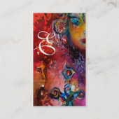 EXCALIBUR 1-monogram perkament Visitekaartje (Achterkant)