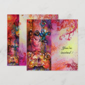 EXCALIBUR 3, helder rood, roze paars Kaart (Voorkant / Achterkant)