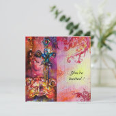 EXCALIBUR 3, helder rood, roze paars Kaart (Staand voorkant)