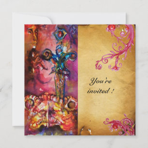 EXCALIBUR 3, helder rood, roze paars Kaart