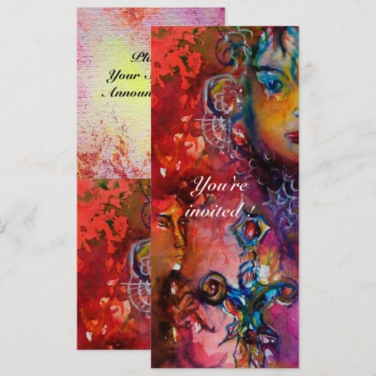 EXCALIBUR 3, helderrood, roze paars Kaart (Voorkant / Achterkant)