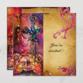 EXCALIBUR 3 , helderrood ,roze paars Kaart (Voorkant / Achterkant)