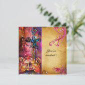 EXCALIBUR 3 , helderrood ,roze paars Kaart (Staand voorkant)