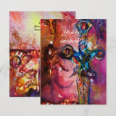 EXCALIBUR 4, helder rood, roze paars Kaart (Voorkant / Achterkant)