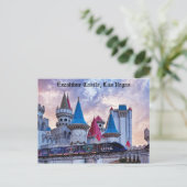 Excalibur Castle Las Vegas briefkaart (Staand voorkant)