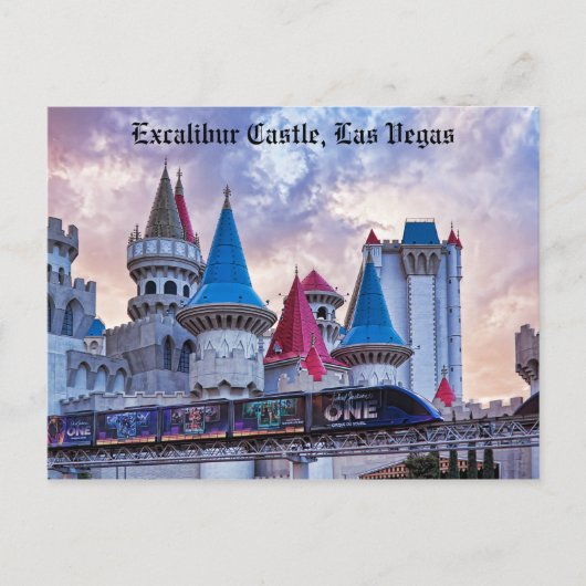 Excalibur Castle Las Vegas briefkaart (Voorkant)