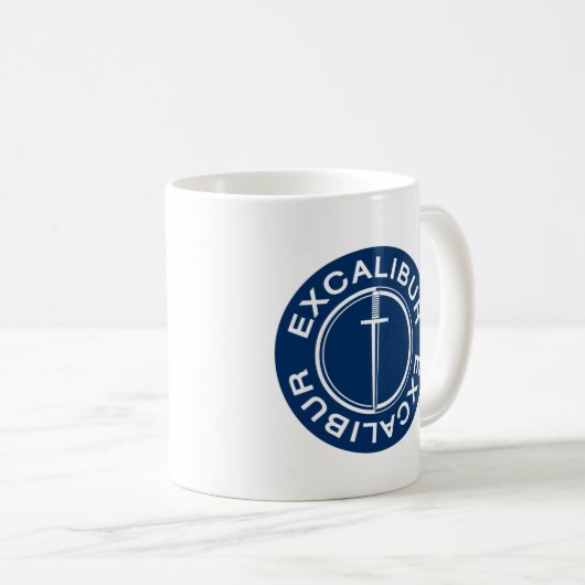 Excalibur Classic Logo Coffee Mok (Voorkant rechts)