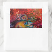 EXCALIBUR-dame van het meer, Rode Fantasy Rechthoekige Sticker (Tas)