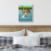 Excalibur en Arthur Canvas Afdruk (Insitu (Slaapkamer))