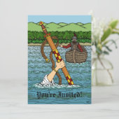 Excalibur en Arthur Kaart (Staand voorkant)