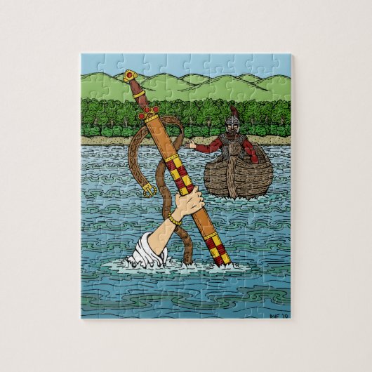 Excalibur en Arthur Legpuzzel (Verticaal)