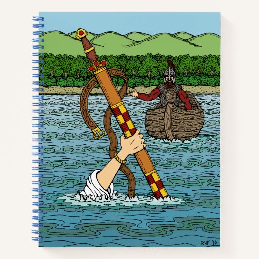 Excalibur en Arthur Notitieboek (Voorkant)