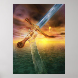 Excalibur en de Lady of the Lake Poster