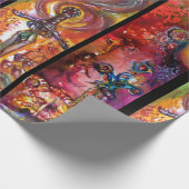 EXCALIBUR EN DURENDALE Waterverf van Magische Zwaa Cadeaupapier (Hoek)