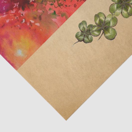 EXCALIBUR EN SHAMROCKS St Patrick's Day Tissuepapier (Detail)