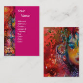 EXCALIBUR fuchsia paarse blauw rood wit geel Visitekaartje (Voorkant / Achterkant)