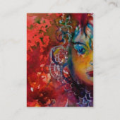 EXCALIBUR fuchsia paarse blauw rood wit geel Visitekaartje (Achterkant)