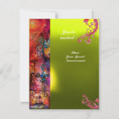 EXCALIBUR-geel, helder rood, roze blauw oranje gee Kaart (Achterkant)