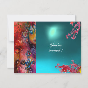 EXCALIBUR-glas helder rood, roze blauw oranje blau Kaart