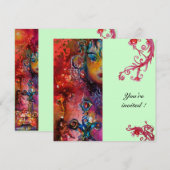 EXCALIBUR, helder rood, blauw Kaart (Voorkant / Achterkant)