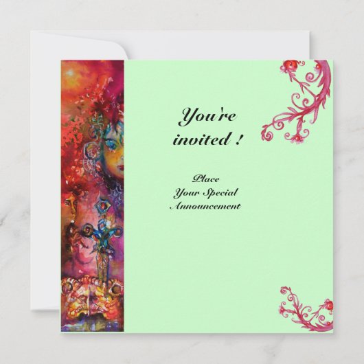 EXCALIBUR, helder rood, blauw Kaart (Achterkant)