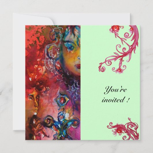 EXCALIBUR, helder rood, blauw Kaart (Voorkant)