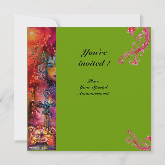 EXCALIBUR, helder rood, grijs Kaart (Achterkant)