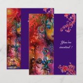 EXCALIBUR, helder rood, paars Kaart (Voorkant / Achterkant)