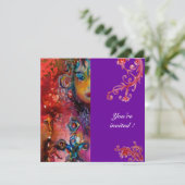 EXCALIBUR, helder rood, paars Kaart (Staand voorkant)