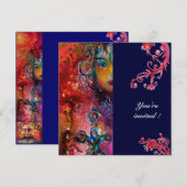 EXCALIBUR, helder rood, paars Kaart (Voorkant / Achterkant)